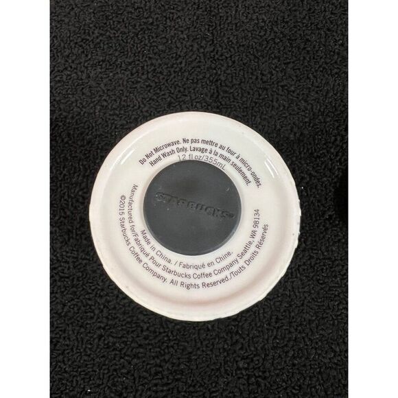 Starbucks Houndstooth Ceramic Tumbler 12 Fl Oz With Lid - Picture 5 of 5